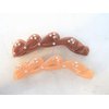 Generic Blue, maroon, brown or peach pink banana hair claw clips with crystals (Primary color: peachy pink)