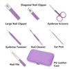 Travel Maniucre Set Women Nail Clipper Set Nail Kits Manicure Kit Finger Toe Nail Clippers Travel Personal Care Set with Portable Case Nail Grooming Kit Gifts for Women Wife Girls Girlfriend Parents