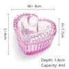 Crystal Sweet Heart Shape Acrylic Liquid Powder Glass Dappen Dish Glass Cup w Cap Lid Bowl for Acrylic Nail Art Transparent Kit (HJ-NAPB059-2pcs)
