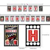 Happy Birthday Bunting Birthday Party Banner?Movie?Buff Birthday Party Decorations Supplies Birthday Party Hanging Bunting for Home Mantel Fireplace Wall Window Decoration