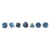 Blue Ivory Polyhedral Dice Set | 7 Piece | PRISTINE Edition | FREE Carrying Bag | Hand Checked Quality