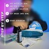 FACTORY LACED Shoe Cleaner Kit - Sneaker Cleaning Kit Includes: Premium 8oz Sneaker Cleaner, Brush and Microfiber Towel - Safe on all Fabrics
