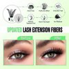 Msvdur Lash Extension Kit DIY 280pcs Lash Clusters Eyelash Extension Kit, 9-16mm Mix 30D 40D Curl Individual Lashes Kit with Lash Bond and Seal Lash Tweezers for Self Use(30D&40D-9-16MIX KIT)