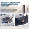 Tiflev 150W Utility De-Icer Submergible Cast Aluminum Chicken Water Heater for Winter Bird Bath Heater with 9.8FT Power Cord Black