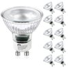 MASTERY MART LED GU10 LED Light Bulbs, 50 Watt Halogen Equivalent, 5.5W Dimmable, MR16 Spot G10 LED Flood Light Bulbs Replacement for Recessed Track Lighting, 5000K Daylight White, 10 Pack