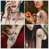 TopFunny Halloween Spider Tattoo, 20 Sheets Temporary Tattoo Sticker Decals Fake Tattoos for Kids Realistic Halloween Theme Prank Makeup Props Cosplay Party Favor Halloween Gifts Spider
