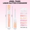 Erinde Jewel Tears Liquid Glitter Eyeshadow, Twinkle Shimmer Eye Shadow Eyeliner, Long Lasting, Quick Drying, Multi-Dimensional Sparkle Finish, Loose Glitter Glue for Crystal Korean Eye Makeup, 05#