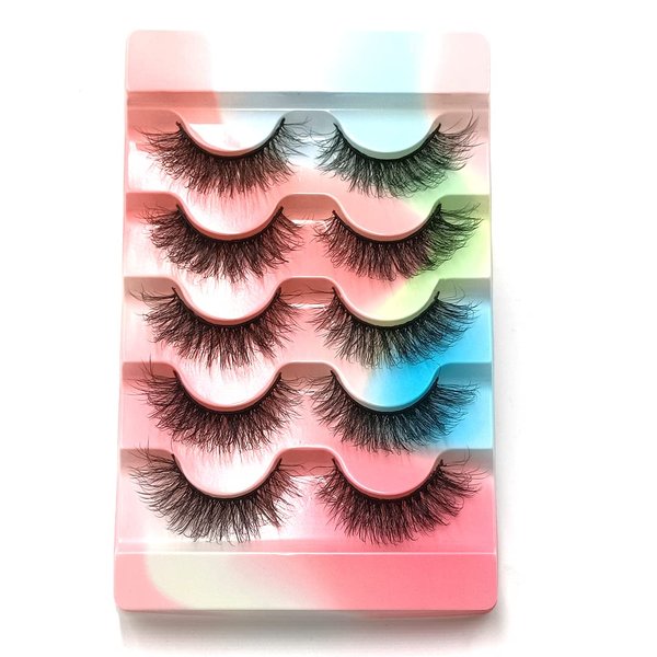 Mink Lashes Bulk tray 3D 15mm Natural Eyelash Soft Wispy Lashes (15mm D19)