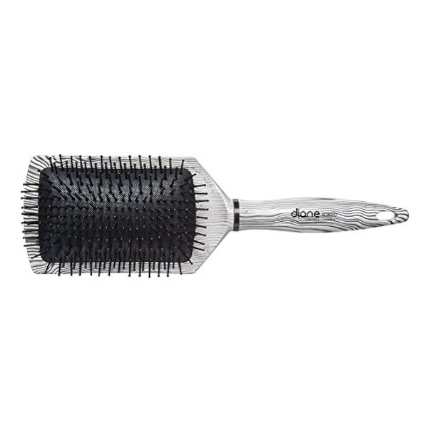 Diane Zebra Style 13 Row Paddle Hair Brush D9050, 1 Pack