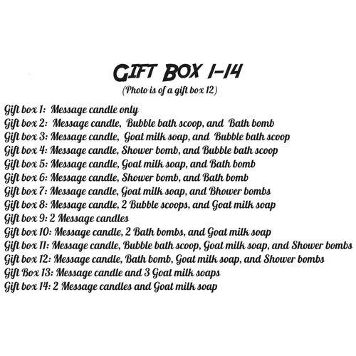 Custom Friend Gift Box, Personalized Friend Gifts, Personal Message, Custom Personalize, Custom Gift, Personalized Gift, Gift Box For Friend Gift Box 1-14