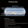 LXIANGN Nail Tool Sterilizer Box, Fully Transparent Plastic Sterilization Tray Nail Art Sterilizing Clean Tool Sterilizer Box Storage Organizer for Tweezer,Hair Cutter Manicure Tool