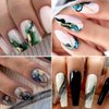6 Colors Bronzing Gold Marble Nail Stickers for Women 3D Marble Nail Decals Watercolor Blooming Nail Art Stickers Self Adhesive Stickers for Nails Supply Smudge Nail Sticker Nail Designs Nail Supplies