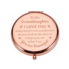FRluceat Granddaughter Gifts from Grandma Grandpa Mirror for Girl Granddaughter Gifts Ideas Inspirational Birthday Gifts for Women Graduation Gift for Granddaughter Compact Keepsake for 18th