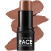FOCALLURE Cream Contour Stick, Matte Bronzer Stick, Professional Face Shaping & Contouring Stick Makeup, Easy to Apply with Buildable Coverage, Long Lasting & Sweatproof, COFFEE