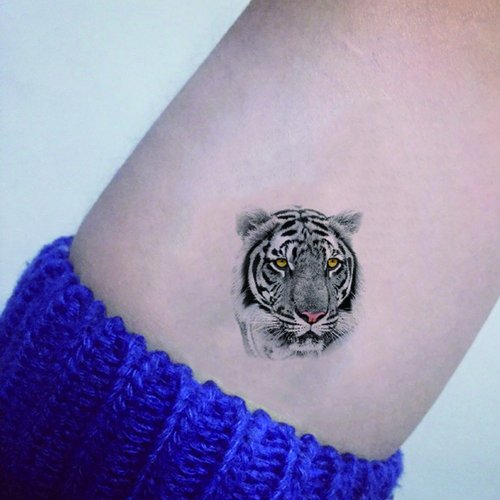 TAFLY Tiger Temporary Tattoos Animal Pattern Transfer Tattoos Sticker for Women 5 Sheets