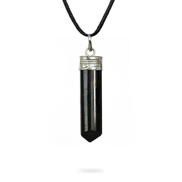 AYANA Black Tourmaline Necklace | Ethically Sourced, Handmade Black Tourmaline Jewelry - Protection Crystals | Healing Crystal Necklaces for Women and Men - Turmalina Negra Collares de Mujer
