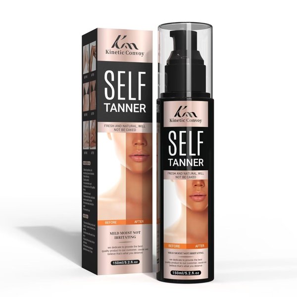 Self Tanner Natural Self Tanning Lotion - Sunless Tanning Lotion for Face, Body, and Legs, Gradual Tan Moisturizer for Fair to Medium Skin
