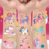 EMOME Girls Party Favors, 50 PCS Kids Tattoos Temporary, Individually Wrapped Tattoos Stickers for Kids, Special for Girls Birthday Party Decorations Supplies Game