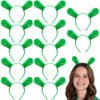 Yssreey Green Ears Headbands Halloween Head Wrap Hair Accessories Cute Hair Band for Adult Kids Halloween Party Celebration Cosplay Decoration (12 Pieces)