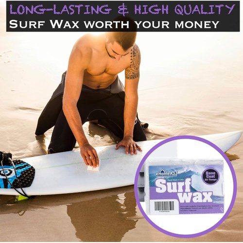 EHOMEA2Z Surfboard Wax Basecoat Bundle with Sticky Bumps Cool Cold Surf Wax Surfboard Surfing Accessories Surfing Wax (4)