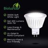 Bioluz LED 10 Pack MR16 LED Bulb Dimmable 50W Halogen Replacement 3000K 7w 12V AC DC UL Listed High CRI