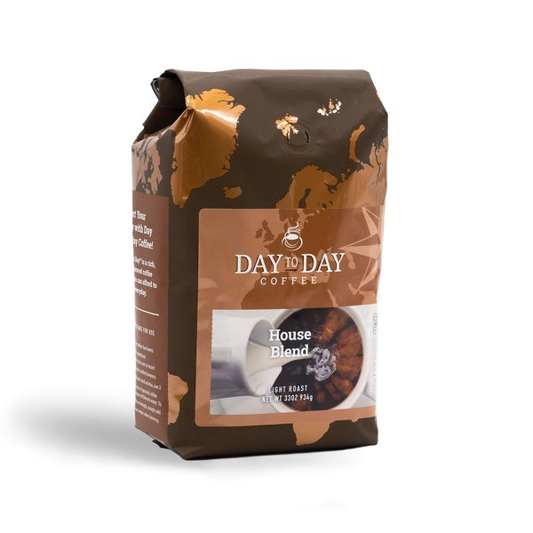 Day To Day Ground Coffee, Medium Roast, House Blend, 33 Ounce Bag (Pack of 1)