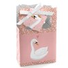 Swan Soiree - White Swan Baby Shower or Birthday Party Favor Boxes - Set of 12