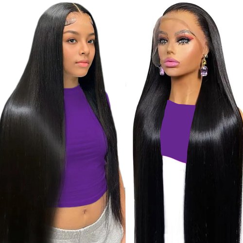 BABOSHOW 250 Density 13x6 HD Lace Front Wigs Human Hair Pre Plucked 26 Inch Straight Human Hair Wig Glueless 13x6 Frontal Wigs Human Hair for Black Women