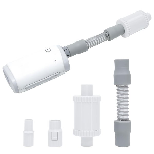 Cpap Muffler for AirMini with Cpap Hose Adapter, Noise-Absorbing Sponge, Quiet Sleep in Travel, No Air Leakage - Adapter Fits for Universal Standard 22mm Diameter Tubing