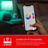 UltraPro Wi-Fi LED Smart Light Bulb, A19, 60W Equivalent, RGB, Color Changing, White Select Tunable 2700K - 6500K, Dimmable, 2.4GHz Router Required, Circadian Rhythm, Easy-to-Use App, 4 Pack, 51454