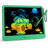 KOKODI 12 Inch LCD Writing Tablet with Anti-Lost Stylus Erasable Doodle Board Colorful Toddler Drawing Pad Car Travel School Games Toys for 3 4 5 6 7 8 Kids Birthday Gift for Girls Boys Adults Green