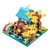 Autumn Architecture Flower Treehouse Micro Blocks Building Sets for Adults Tree and Plants Mini Bricks Modle Kit Creative DIY Gift for Kids.