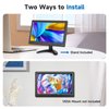 JINSWY 10.1" Security Monitor, 1024x600 HD Display, HDMI VGA BNC AV USB Ports, Built-in Speakers & Remote Control, for CCTV Surveillance, DVR, PC, Raspberry Pi