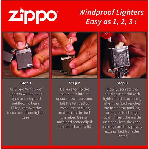 Zippo Lighter- Wolf and Moon Night Black Matte Windproof Lighter #Z432