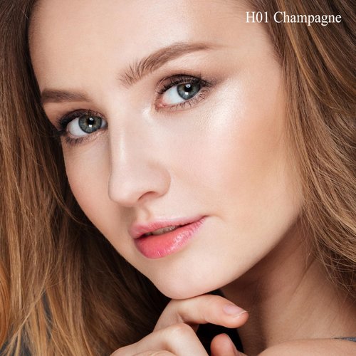 MYMERRY Dewy Highlighter Makeup, Highlighter Makeup Stick for Face and Body, Radiant & Shimmer Glow, Buildable Color for All Day | Vegan & Cruelty-Free | Champagne Beige Gold 15g/0.53fl.Oz