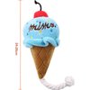 LNYMZD Brown-Blue Ice Cream Dog Squeaky Toys, Puppy Chew Toys with Ropes, Dog Plush Toy for Small to Medium Dogs and Cats Pet Supplies