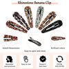 12 Pieces Rhinestone Clip for Hair Rhinestone Snap Hair Clip Crystal Snap Hair Barrettes AB Crystal Metal Hair Clips Crystal Hairpins Wedding Decorative Hair Clips Hair Accessories for Women Girls