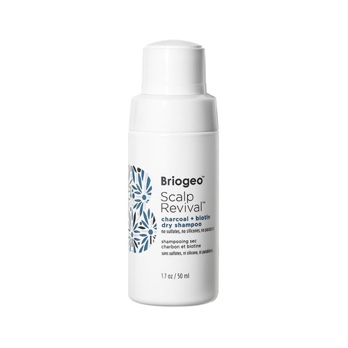 Briogeo Scalp Revival Dry Shampoo Powder with Tea Tree Oil for Hair, Clarifying Scalp Cleanser Treatment for Dry & Itchy Scalp, Travel Size Detox Shampoo, 1.7 oz