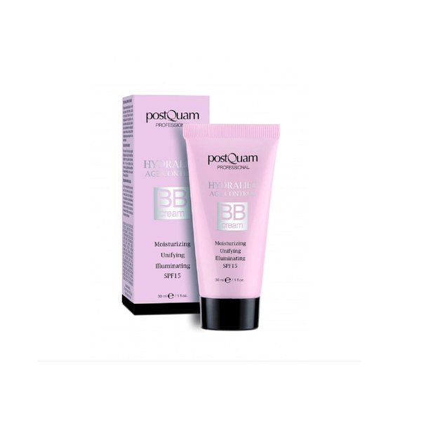 POSTQUAM Professional BB Cream Age Control 30ml - Hyaluronic Acid and Vitamins, Moisturizes and Softens the Skin - Brightens