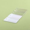Acrylic Eyelash Extension Pallet, Grafting False Eyelash Organizer Extension Pad Lash Tray Adhesive Glue Palette Individual Holder (White B 4.72x2.75inch)