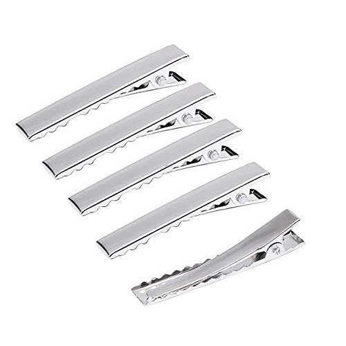 50 Pieces 5.6cm / 2.2inch Alligator Hair Clip Flat Top with Teeth for Arts & Crafts Projects, Hair Care (2.2inch(56mm) 50pcs)
