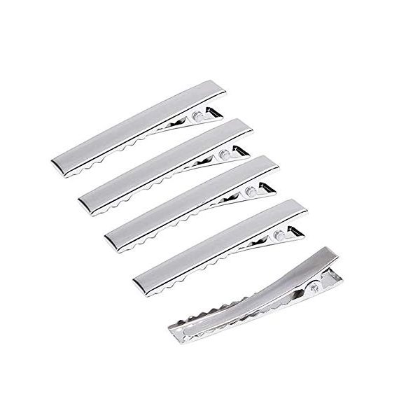 50 Pieces 5.6cm / 2.2inch Alligator Hair Clip Flat Top with Teeth for Arts & Crafts Projects, Hair Care (2.2inch(56mm) 50pcs)
