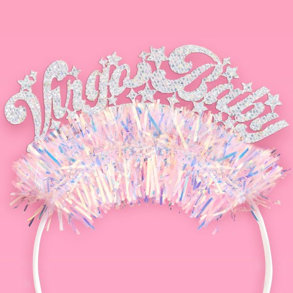 xo, Fetti Virgo Baby Headband - Fits Adult + Child | Zodiac Virgo Hair Accessory, Horoscope Favor, Astrology Birthday Party Decorations