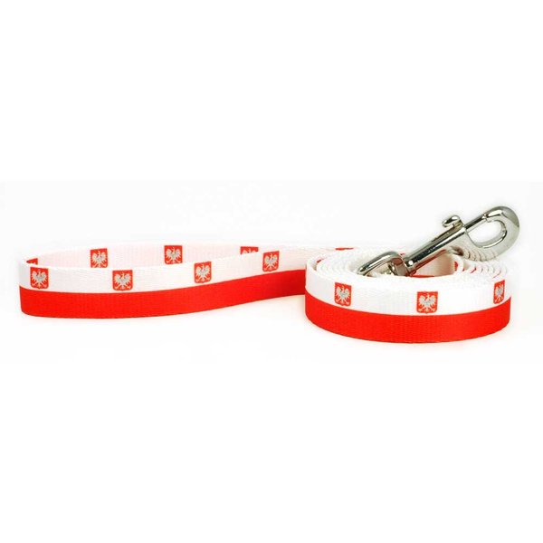 Dog Leash with The Poland Flag Design | Great for National Holidays, Special Events, Festivals, Independence Days and Every Day Strong Safe | 4 or 6 Foot Long