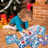 kapitomanio 30 Packs Winter Craft Kits for Kids, Holiday DIY Picture Frame Crafts for Kids Winter Party Favors Home School Classroom Game Activities