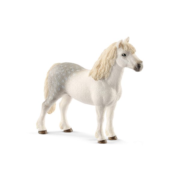 Schleich Farm World, Farm Animal Horse Toys for Kids and Toddlers, Welsh Pony Stallion Toy Figurine, Ages 3+