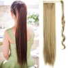 OMGREAT 24" Ponytail Extension Long Straight Hair Extensions for Women Wrap Around Ponytail Hairpiece Synthetic Pony Tail (Ash Blonde)