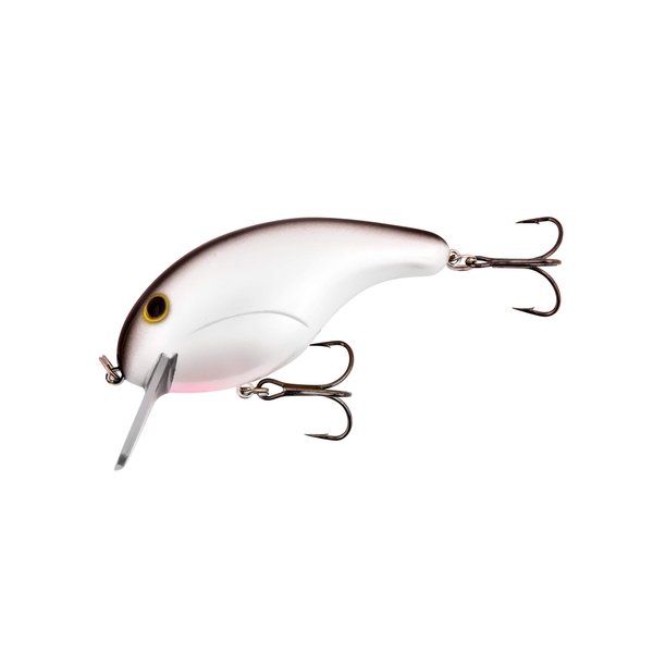 BANDIT LURES Rack-It Square-Bill Crankbait Bass Fishing Lure with Unique Sound, Fishing Accessories, Dives 4-6 Feet Deep, 2", 5/8 oz, Pearl Black Back