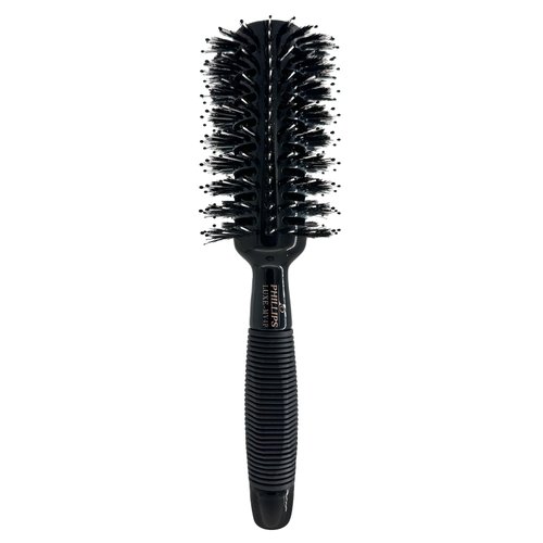 Phillips Brush Luxe Monster Vent 4 Poly-Tipped Professional Hair Brush (2.75” Diameter Barrel) – Black & Gold Vented Hairbrush, Mixed Boar Hair & Poly-Tipped Nylon Bristles