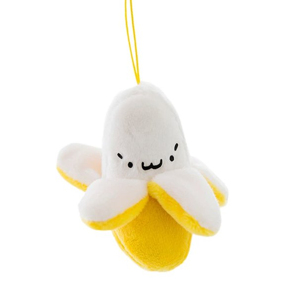 jojofuny Keychain Plush 3Pcs Mini Banana Toys Adorable Banana Shape Pendant Novelty Plush Banana Toy for Bag Purse Handbag Cellphone Birthday, 5 cm Banana Plush Banana Keychain
